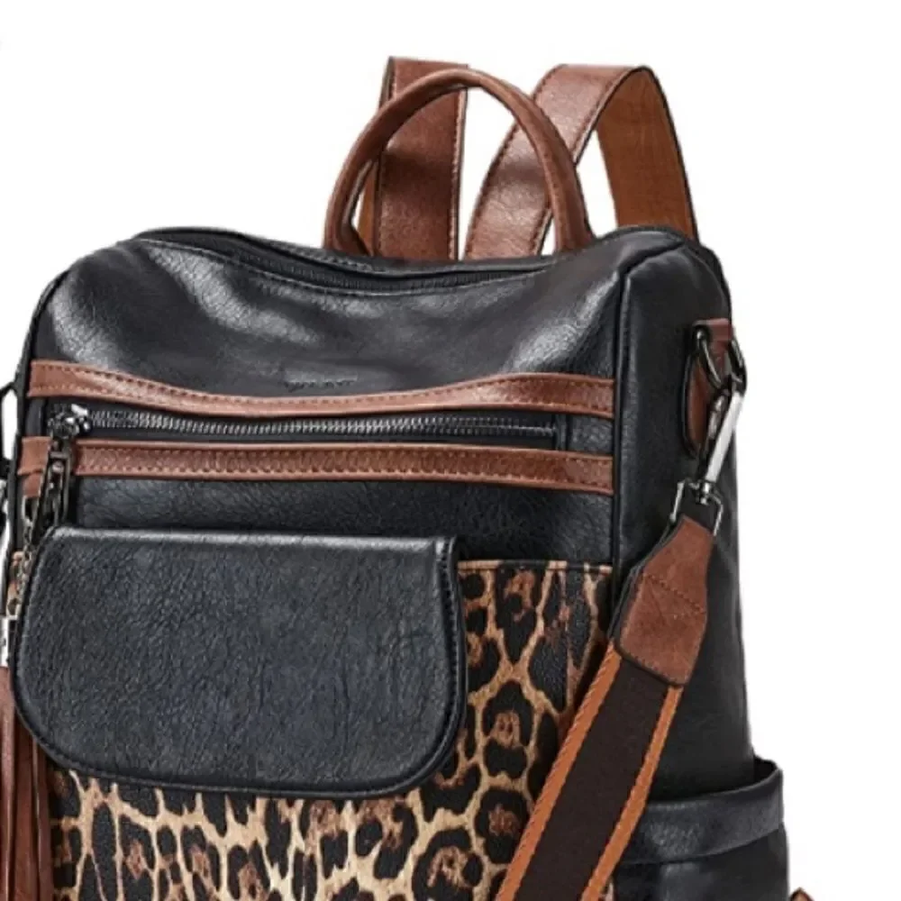 Leopard Print Backpack